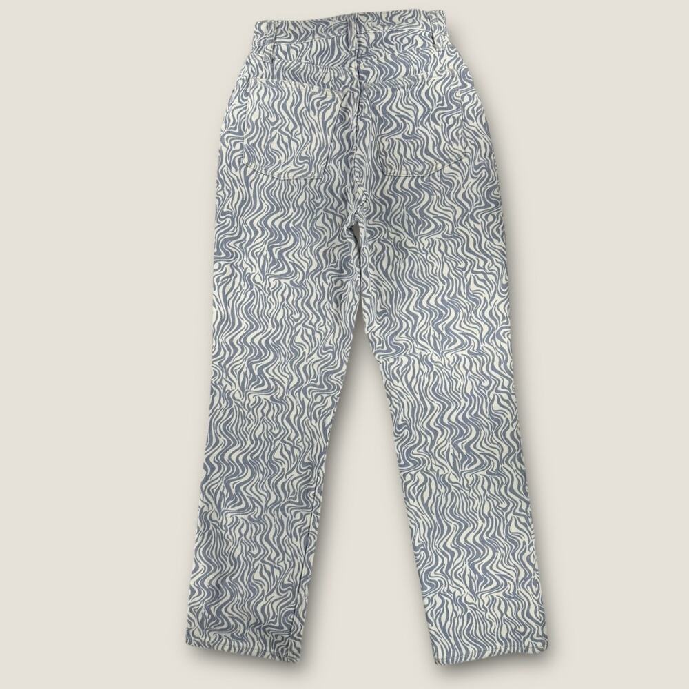 Abercrombie Curve Love 90s Straight‎ Jeans 26 2S Ultra High Rise Blue Zebra - Picture 6 of 6